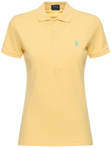 Polohemd Aus Stretch-baumwollmesh „julie“ - POLO RALPH LAUREN - Modalova