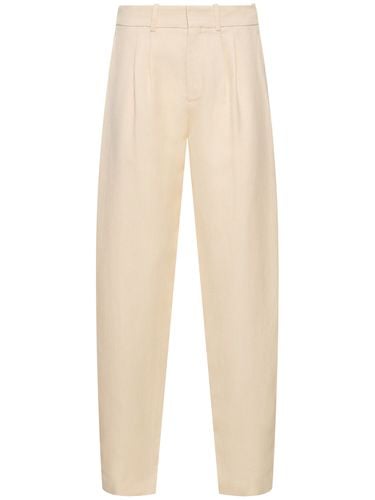 Pantaloni In Lino E Seta / Pinces - RALPH LAUREN COLLECTION - Modalova