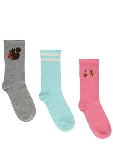 Set De 3 Calcetines Antideslizantes De Algodón - MINI RODINI - Modalova