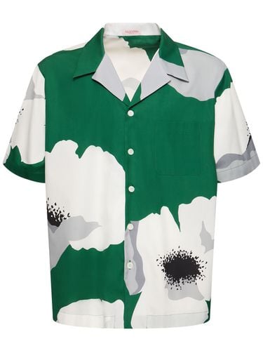 Printed Short Sleeve Shirt - VALENTINO - Modalova