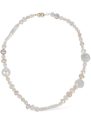 Primo Bacio Gold & Pearl Necklace - LIL MILAN - Modalova