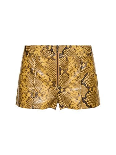 Cadelia Printed Leather Shorts - ISABEL MARANT - Modalova