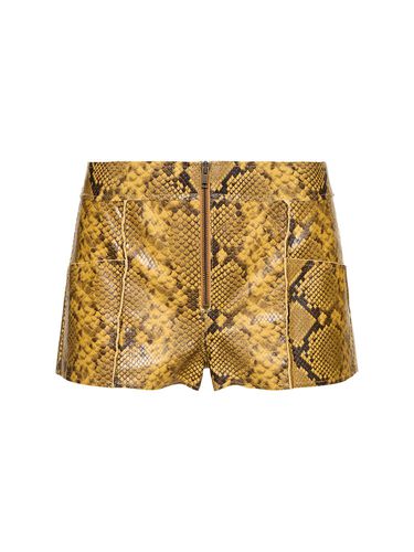 Shorts Cadelia In Pelle Stampata - ISABEL MARANT - Modalova