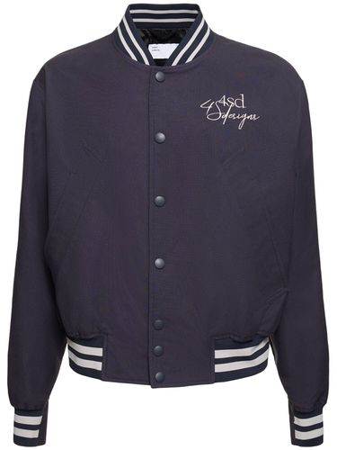 Cotton Canvas Varsity Jacket - 4SDESIGNS - Modalova