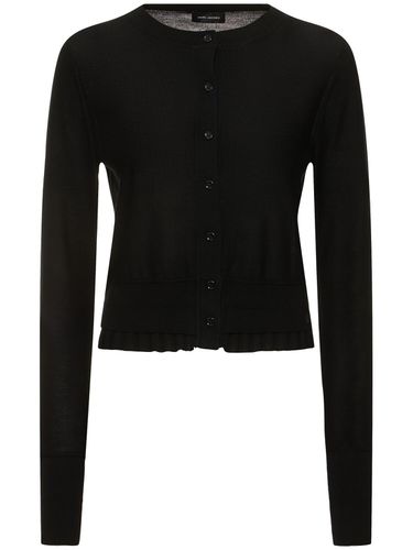 Fine Ribbed Wool Cardigan - MARC JACOBS - Modalova