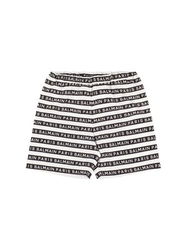 Badeshorts Aus Nylon Mit Logodruck - BALMAIN - Modalova