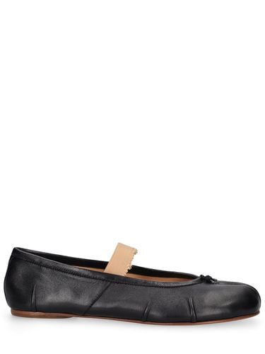 Mm Tabi Leather Ballerina Flats - MAISON MARGIELA - Modalova