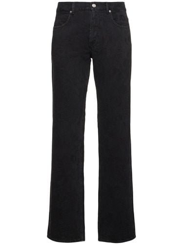 Denim Jacquard Bootcut Jeans - BLUEMARBLE - Modalova