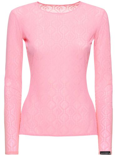 Moon Diamant Jacquard Mesh L/s Top - MARINE SERRE - Modalova