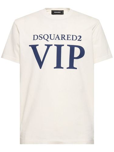 Bedrucktes T-shirt Aus Baumwolljersey - DSQUARED2 - Modalova