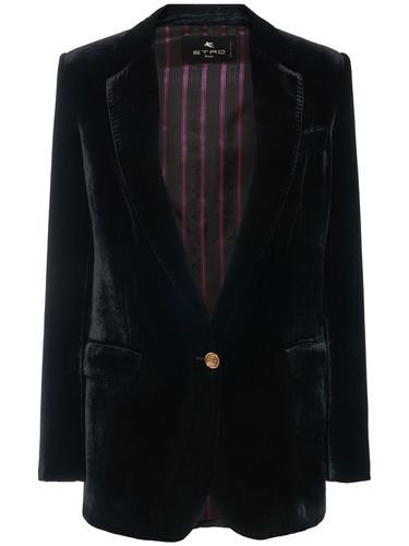 Velvet Single Breast Jacket - ETRO - Modalova