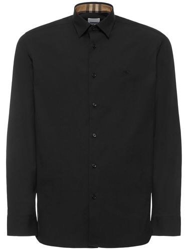 Sherfield Slim Fit Cotton Shirt - BURBERRY - Modalova