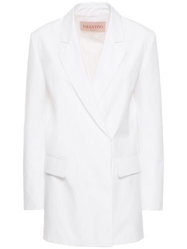 Single Breast Cotton Jacket - VALENTINO - Modalova