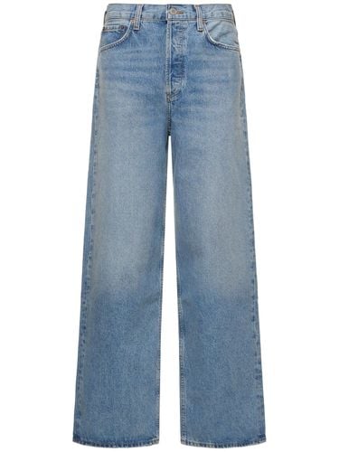 Low Slung Cotton Blend Baggy Jeans - AGOLDE - Modalova