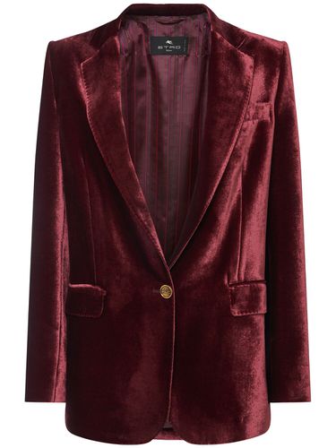 Velvet Single Breast Jacket - ETRO - Modalova