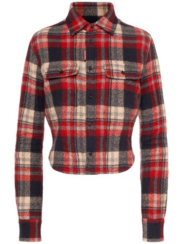 Checked Wool Shirt - DSQUARED2 - Modalova