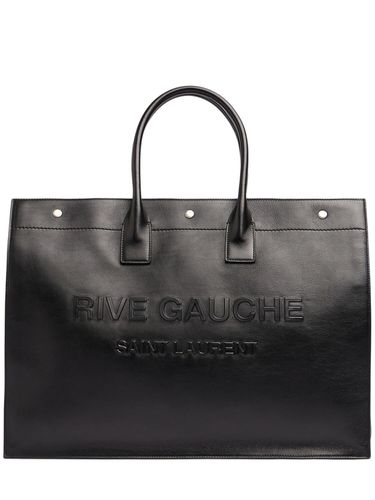 Bolso Tote Grande Rive Gauche De Piel - SAINT LAURENT - Modalova