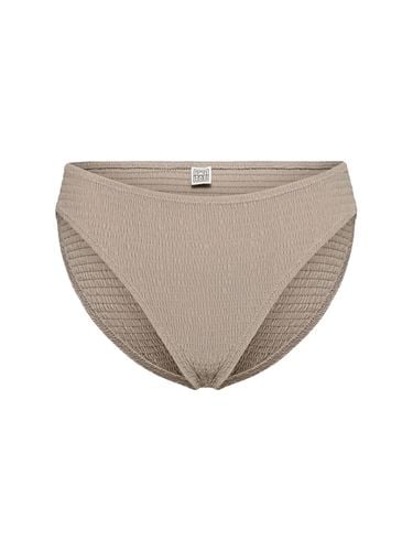 Smocked Midrise Bikini Bottoms - TOTEME - Modalova