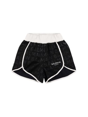 Shorts Deportivos De Algodón - BALMAIN - Modalova