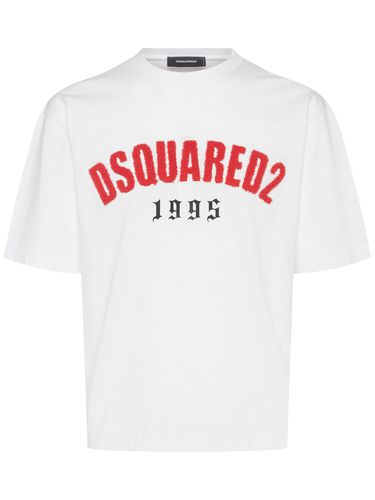 T-shirt In Cotone Con Logo - DSQUARED2 - Modalova