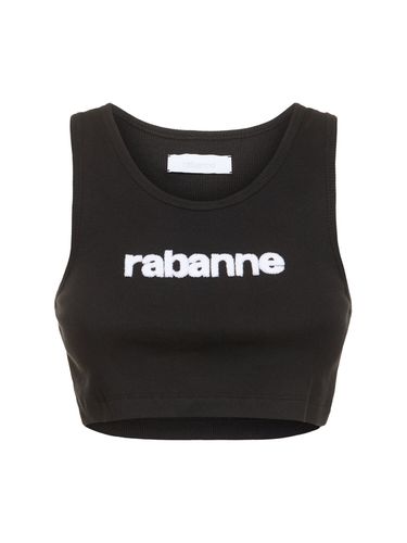 Logo Jersey Crop Top - RABANNE - Modalova