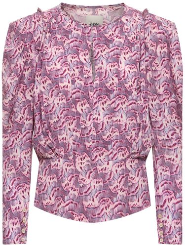 Zarga Printed Silk Top - ISABEL MARANT - Modalova