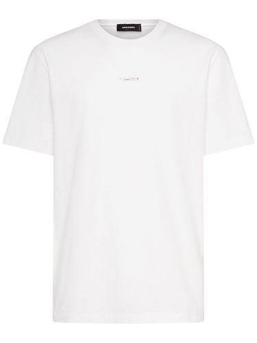 Camiseta Regular Fit De Algodón - DSQUARED2 - Modalova