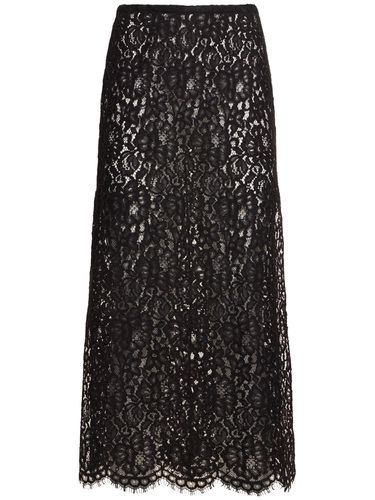 Lace Side Slit Midi Skirt - MICHAEL KORS COLLECTION - Modalova