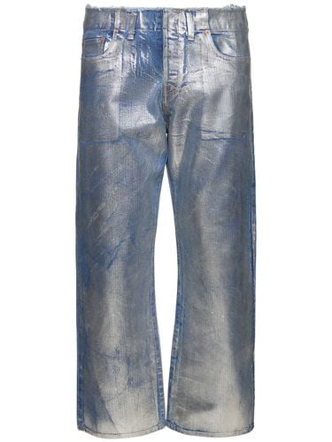 Cotton Foil Denim Pants - DOUBLET - Modalova