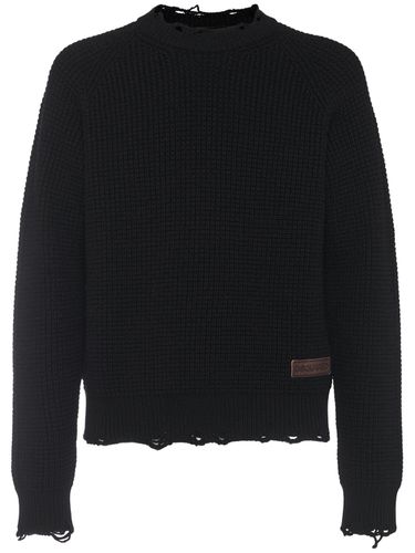 Distressed Crewneck Sweater - DSQUARED2 - Modalova