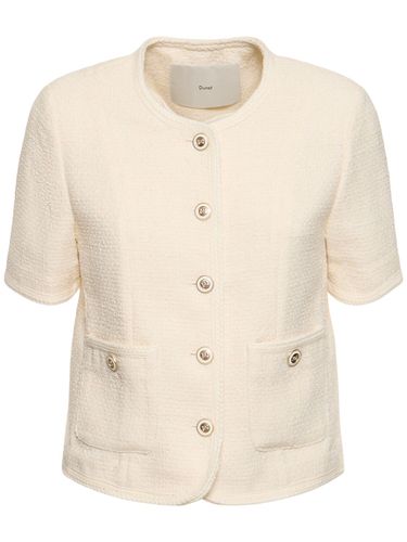 Summer Cotton Blend Tweed Jacket - DUNST - Modalova