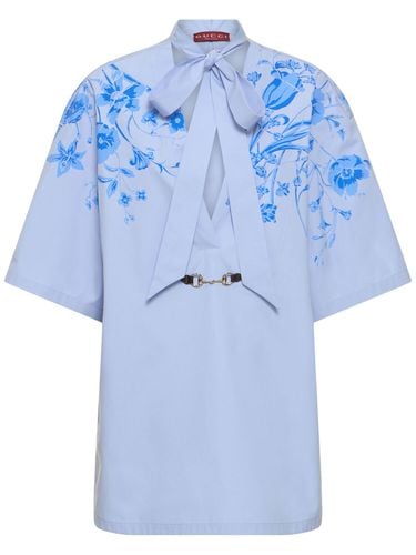 Cotton Poplin Shirt Dress - GUCCI - Modalova