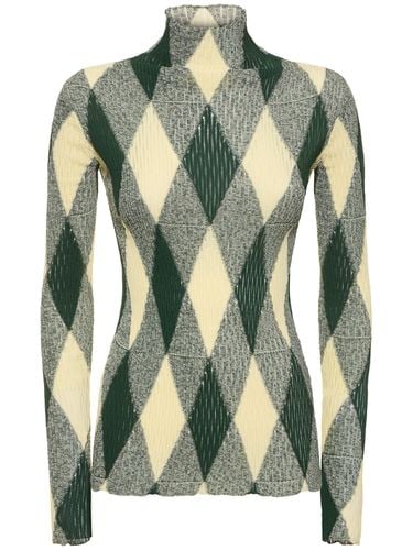 Maglia In Cotone E Seta - BURBERRY - Modalova