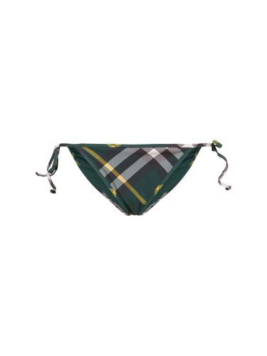 Slip Bikini In Lycra Check - BURBERRY - Modalova