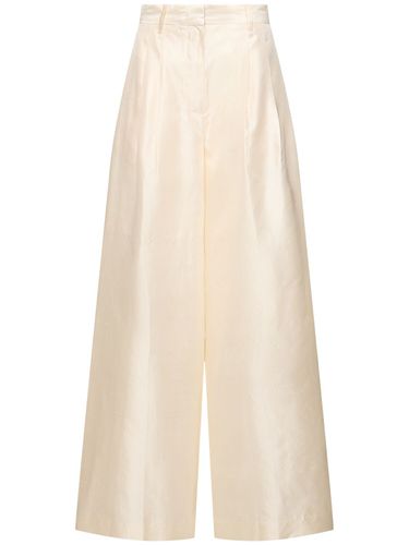 Luisa Wide Leg Silk Pants - STAUD - Modalova