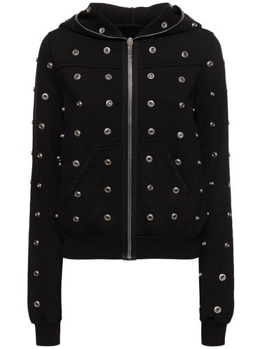 Embellished Jersey Hoodie - RICK OWENS DRKSHDW - Modalova