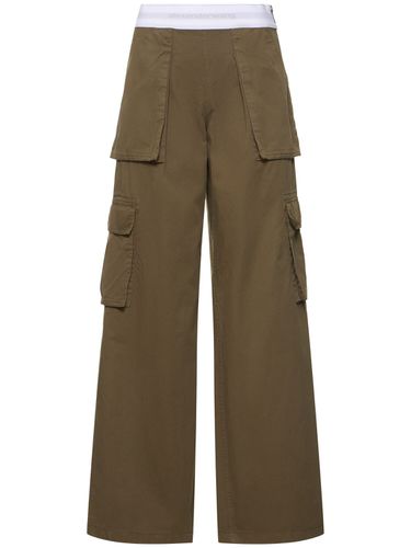 Mid Rise Cargo Cotton Pants - ALEXANDER WANG - Modalova