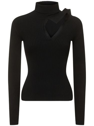 Ribbed Knit High Neck Long Sleeve Top - Y/PROJECT - Modalova