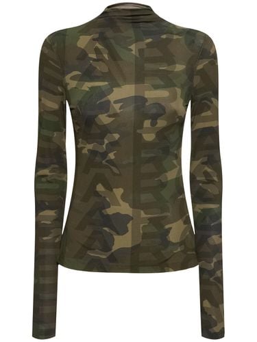 Camo Sheer Long Sleeve T-shirt - MARC JACOBS - Modalova