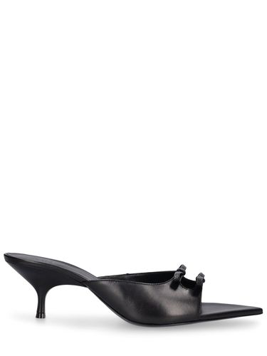 Mm Blanche Leather Sandals Mules - GIA BORGHINI - Modalova