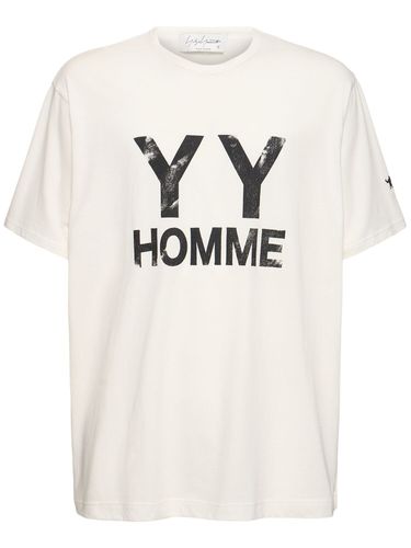 Bedrucktes Baumwoll-t-shirt „yyh“ - YOHJI YAMAMOTO - Modalova