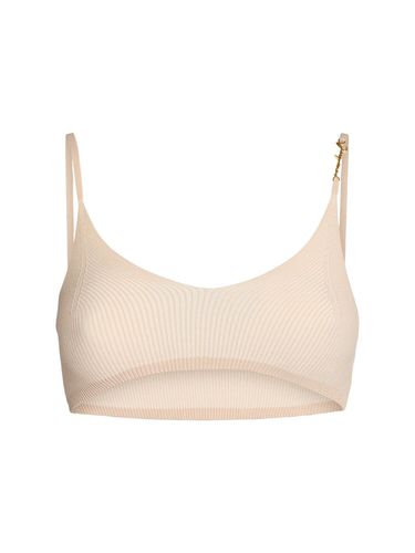 Le Bandeau Pralu Rib Knit Bra Top - JACQUEMUS - Modalova