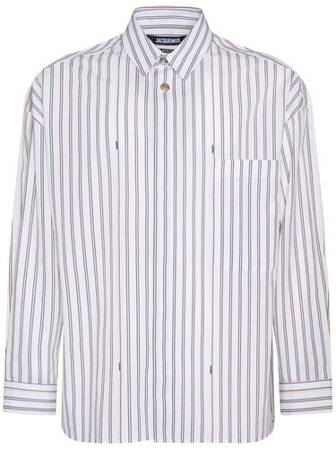 Camicia La Chemise In Cotone A Righe - JACQUEMUS - Modalova