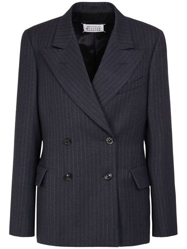 Zweireihiger Blazer Aus Wolle - MAISON MARGIELA - Modalova