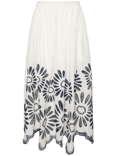 Annisa Embroidered Long Skirt - ULLA JOHNSON - Modalova