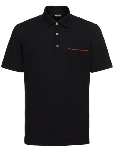 Polo De Piqué De Algodón - ZEGNA - Modalova