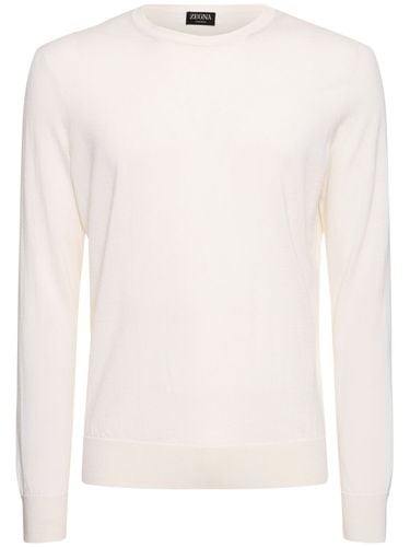 Cashmere & Silk Crewneck Sweater - ZEGNA - Modalova