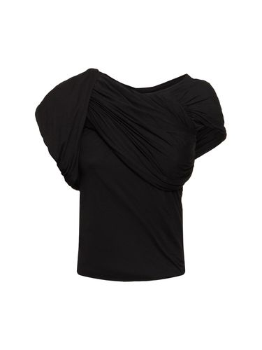 Top Senza Maniche In Cotone Drappeggiato - RICK OWENS - Modalova