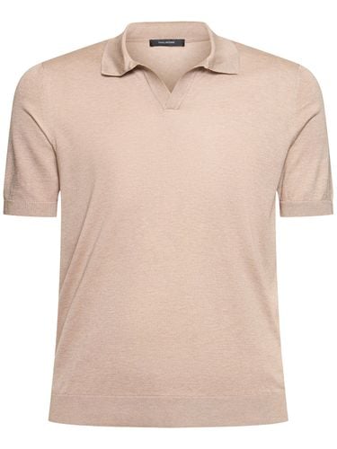 Keith Silk Knit Polo - TAGLIATORE - Modalova