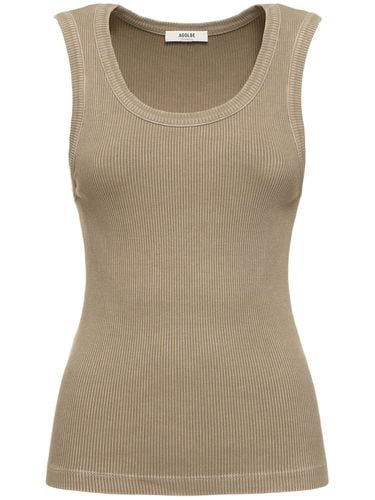 Poppy Scoop Neck Cotton Tank Top - AGOLDE - Modalova